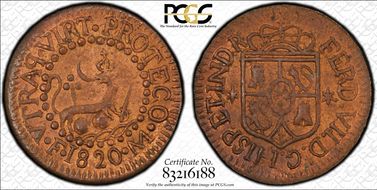 1820-M F Octavo MS63RB