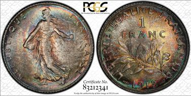 1918 1 Fr Gad-467 F-217 MS67