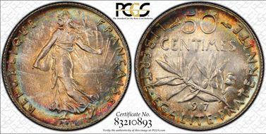 1917 50C Gad-420 F-190 MS65+