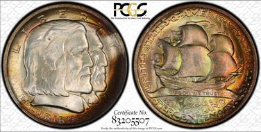 1936 50C Long Island MS67+