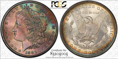 1883 $1 MS66+