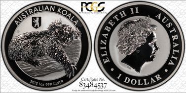 2012-P $1 Koala w/Berlin Privy SP69