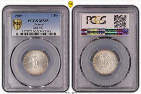 1909 1 Fr Gad-467 F-217 MS65