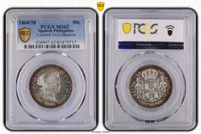 1868/58 50C MS62