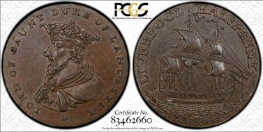(c.1790) Tk 1/2D DH-114 Lancashire, Liverpool AU58BN