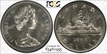 1968 $1 Small Island MS66