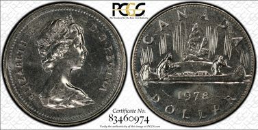 1978 $1 Voyageur MS65