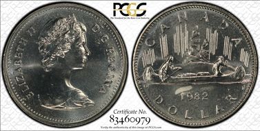 1982 $1 Voyageur MS65