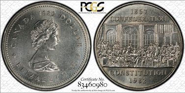 1982 $1 Constitution MS67
