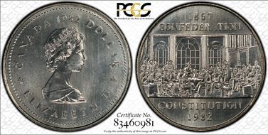 1982 $1 Constitution MS66