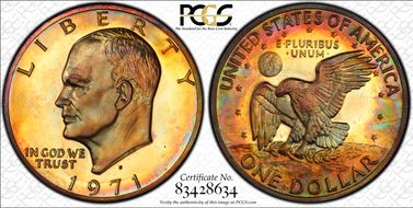 1971-S $1 Silver PR67DCAM