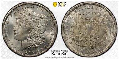 1890-O $1 MS65