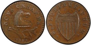 1787 NJ 1/2P Outlined Shield MS62BN