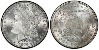 1879-S $1 MS67+