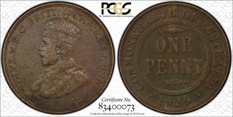 Cert 83400073 - Coin Image