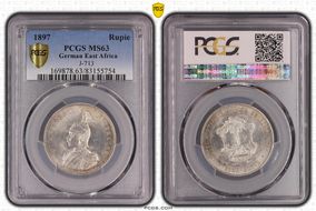 1897 Rupie J-713 MS63