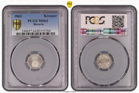 1863 Kreuzer MS64