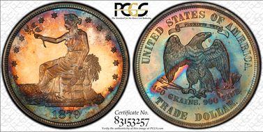 1879 T$1 Trade PR67