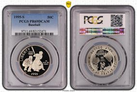 1995-S 50C Baseball PR69DCAM