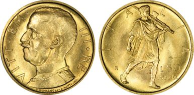 1931-R 50 L Anno IX MS64