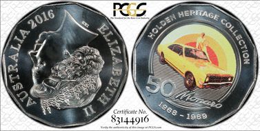 2016 50C Holden Heritage Colorized HK Monaro MS69