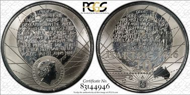 2016 20C Dirk Hartog's Landfall Frosted Uncirculated MS69