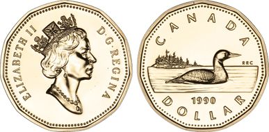 1990 $1 Loon PL67