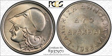 1926 2 Dr KM-70 MS67