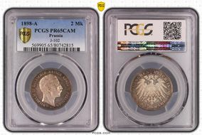 1898-A 2 Mk J-102 PR65CAM
