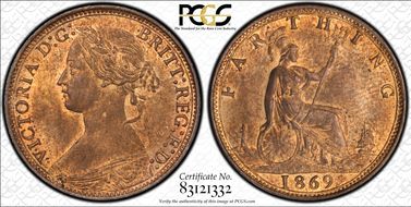 1869 1/4D S-3958 MS64RB
