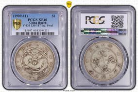 (1909-11) $1 Y-131 LM-187 Inc. Swirl XF40