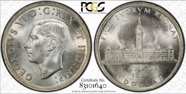 1939 S$1 MS64