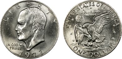 1973 $1 MS64