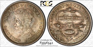 1927(m) Florin Canberra  KM-31 AU58