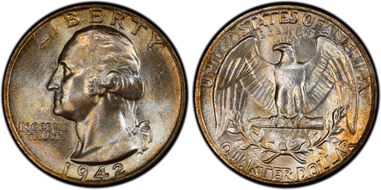 1942 25C MS67+
