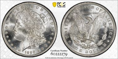 1890-O $1 MS65