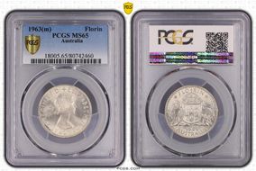 1963(m) Florin MS65