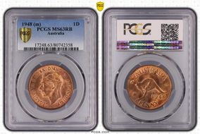 1948 (m) 1D KM-36 MS63RB