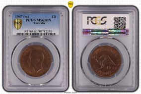 1947 (m) 1D MS63BN