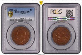 1944 (m) 1D MS63BN