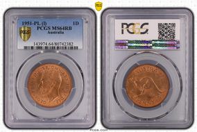 1951-PL (L) 1D MS64RB