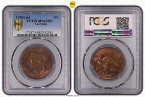 1948 (m) 1D KM-36 MS65BN