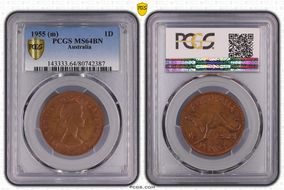 1955 (m) 1D MS64BN