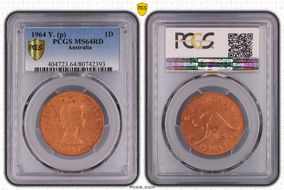 1964 Y. (p) 1D MS64RD