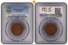 1930 1/2D AU53BN