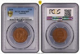 1938 1/2D MS63BN