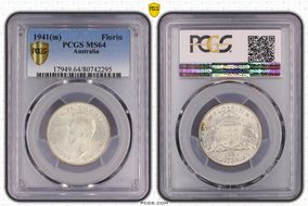 1941(m) Florin KM-40  Ag MS64