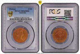 1964 Y. (p) 1/2D MS65RD