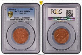 1964 Y. (p) 1/2D MS65RD