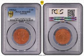 1964 Y. (p) 1/2D MS64RB